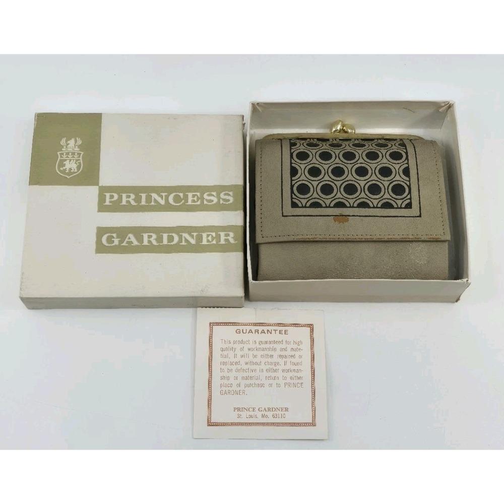VINTAGE 1960s NOS Princess Gardner Tri-Partite French Purse Wallet‎ NIB